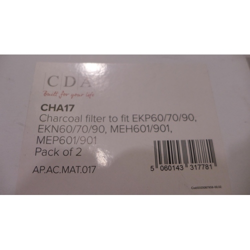 3081 - CDA charcoal filter kit and McAlpine Universal space saver plumbing kit  (389-173)  * This lot is su... 