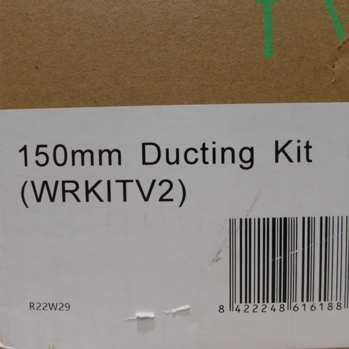 3085 - Five Chimney Hood Ducting Kits (150mm) - RRP £26.67 each inc. VAT and  (389-19,71,72,171) * This lot... 