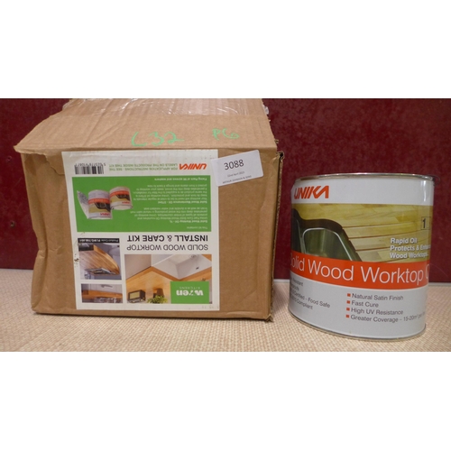 3088 - Solid Wood Worktop Oil (2.375L) (389-31) * This lot is subject to VAT