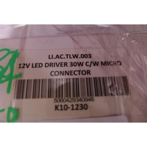 3089 - Quantity of LED Driver 30W Inc Micro Connectors (389-33-39,60) * This lot is subject to VAT