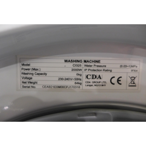 3091 - CDA Washing Machine (6kg) (Model: CI325) (384-145)   * This lot is subject to vat