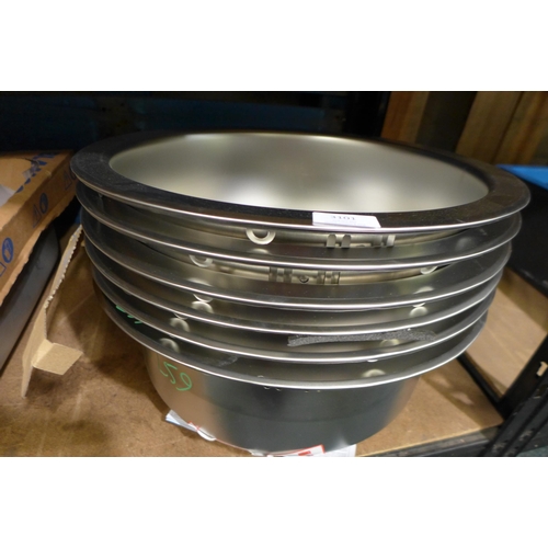 3101 - 6 Installation Round Stainless Steel Sinks (450mm) RRP £25 inc. VAT each  (389-58,77) * This lot is ... 