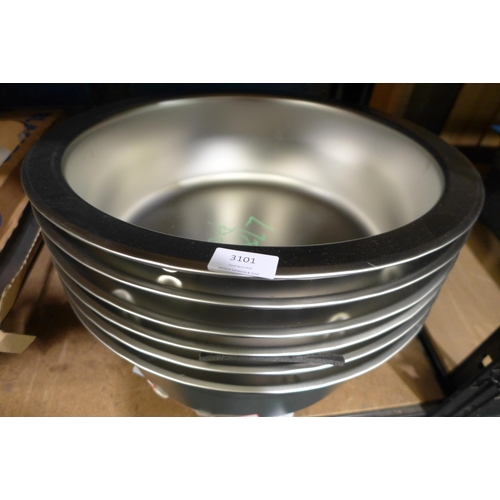 3101 - 6 Installation Round Stainless Steel Sinks (450mm) RRP £25 inc. VAT each  (389-58,77) * This lot is ... 