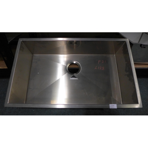 3106 - Blanco Stainless Steel Trough Style sink (384-128)   * This lot is subject to vat