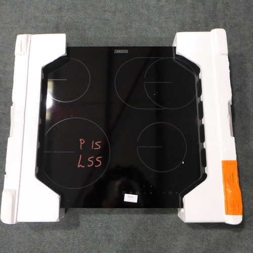 3113 - Zanussi Oval Zone Ceramic Hob (Model: ZHRN673K) (384-55 )   * This lot is subject to vat