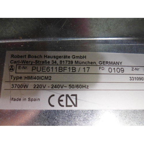 3115 - Bosch  Induction 4 Zone Hob (H51xW592xD522) - (Model: PUE611BF1B) Original RRP £412.5  inc. vat  (38... 