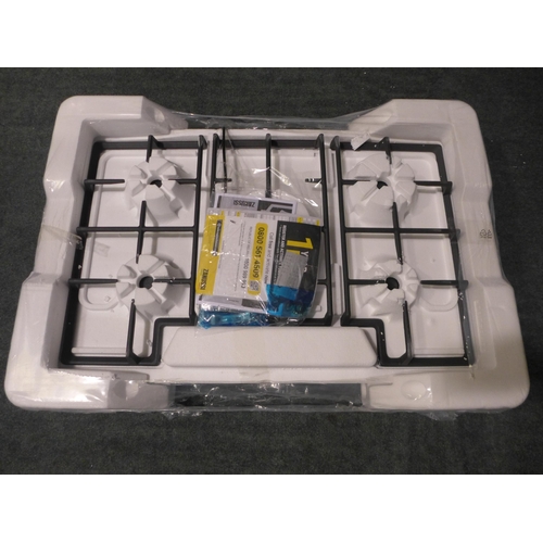 3118 - Zanussi 5 Burner Gas Hob H40xW744xD510  - model no ZGNN755X, Original RRP £265.83  inc. vat  (384-13... 