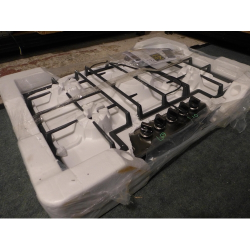 3124 - Zanussi 5-Burner Gas Hob (Model: ZGNN755X) (389-68) * This lot is subject to VAT