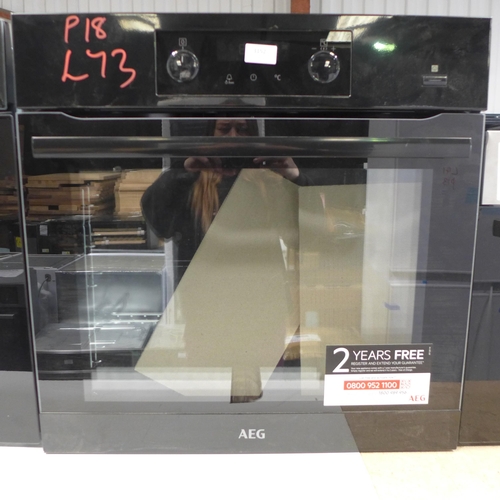 3152 - AEG Multifunction Oven H594xW595xD567  - model no BEB355020B, Original RRP £365.83  inc. vat  (384-7... 