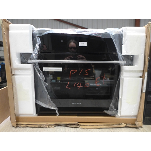 3155 - Karlson Built In Microwave Oven (384-140) model:-WRCMOVTFTSS    * This lot is subject to vat