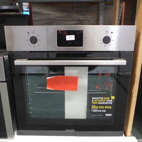 3156 - Zanussi Single Oven - model: ZOHNX3X1  (384-29 )   * This lot is subject to vat