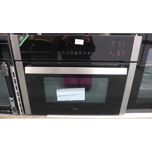 3157 - CDA Compact Combi-Microwave H445xW597xD578  - model no VK902SS, Original RRP £790  inc. vat  (384-87... 