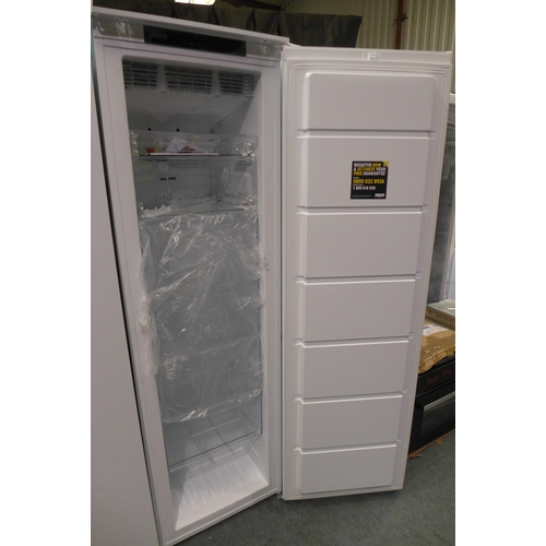 3169 - Zanussi Integrated Tower Freezer (frost free) H1772xW548xD549 DAMAGED PLASTIC DRAWERS - model no ZUN... 