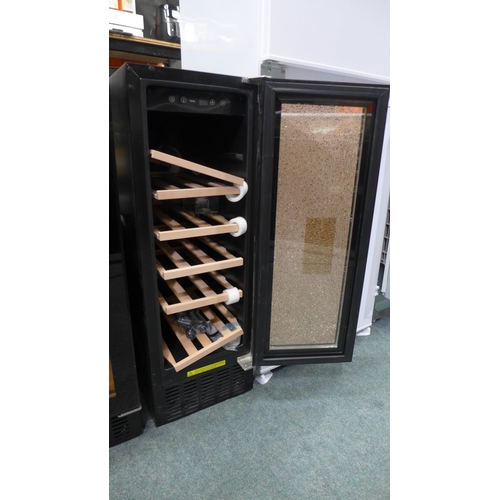 3178 - Viceroy Under Counter Wine Cooler - DAMAGED GLASS DOOR - H870xW295xD570 - model: WRWC30BKED, Origina... 