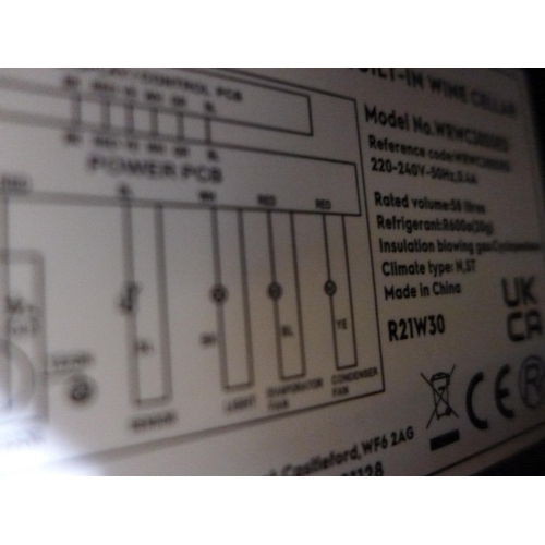 3185 - Viceroy Under Counter Wine Cooler (H870xW295xD570) - model:- WRWC30SSED, RRP £332.5 inc. VAT (389-12... 