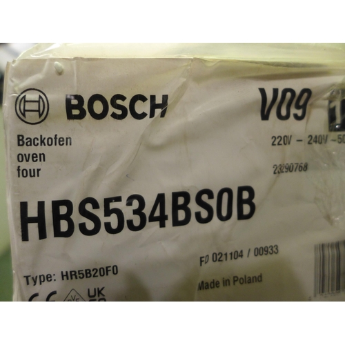 3189 - Bosch Single Oven - model:-HBS534BSOB   * This lot is subject to VAT