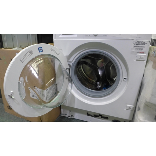 3190 - Bosch Integrated Washing Machine (H818xW596xD544) - model:- WIW28301GB, DAMAGED BASE RRP £654.16 inc... 