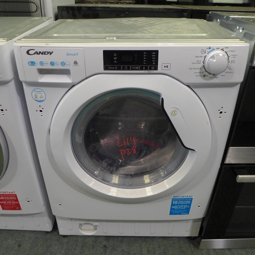 3193 - Candy Integrated Washer Dryer (8+5kg)  H820xW600xD525 - model: CBD485D1E, Original RRP £382.5  inc. ... 