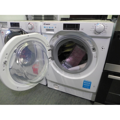 3193 - Candy Integrated Washer Dryer (8+5kg)  H820xW600xD525 - model: CBD485D1E, Original RRP £382.5  inc. ... 