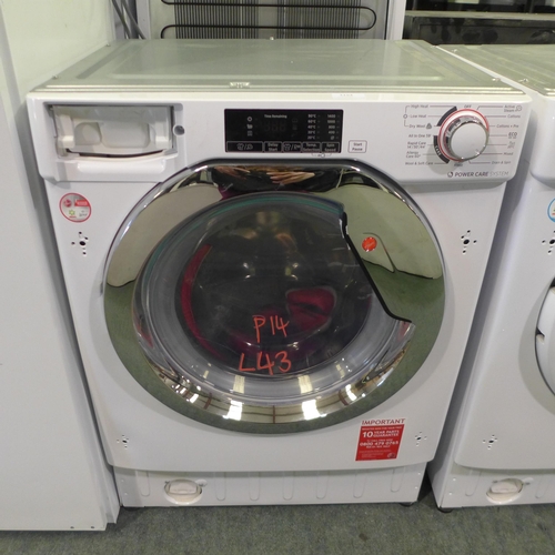 3194 - Hoover H-Wash 300 Lite Washer Dryer - model: HBDS495D1ACE, DAMAGED LIQUID DRAWER (384-43 )   * This ... 