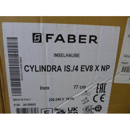 3199 - Faber Cylindra Isola Island Hood (H770xW370xD370) (389-18) * This lot is subject to VAT