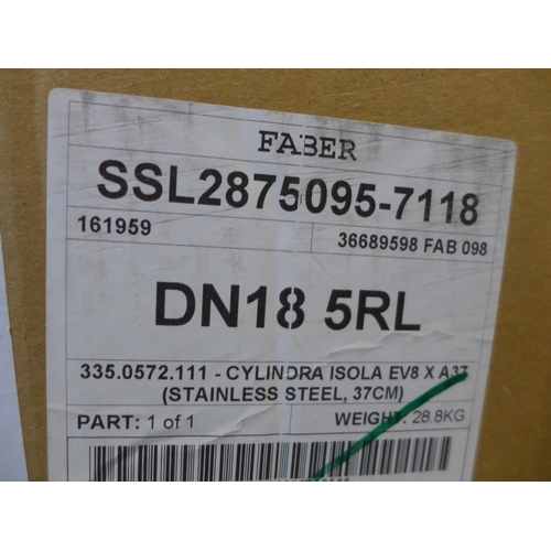 3199 - Faber Cylindra Isola Island Hood (H770xW370xD370) (389-18) * This lot is subject to VAT