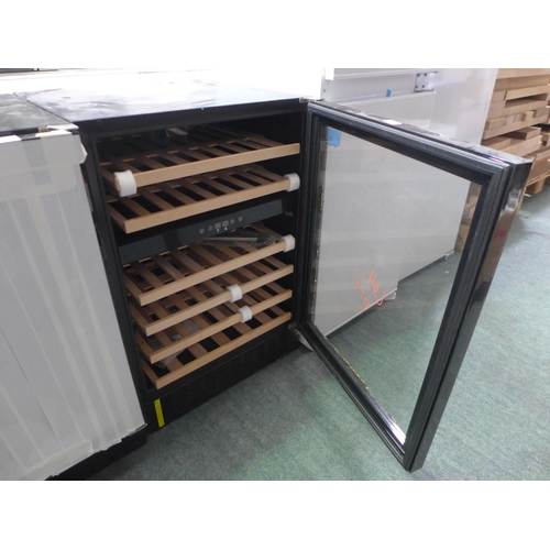 3216 - Viceroy Under Counter Wine Cooler H870xW595xD570  - model: WRWC60BKED, DAMAGED GLASS DOOR, Original ... 