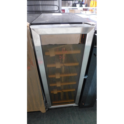 3232 - Viceroy Under Counter Wine Cooler  H870xW295xD570  - model: WRWC30SSED, Original RRP £332.5  inc. va... 