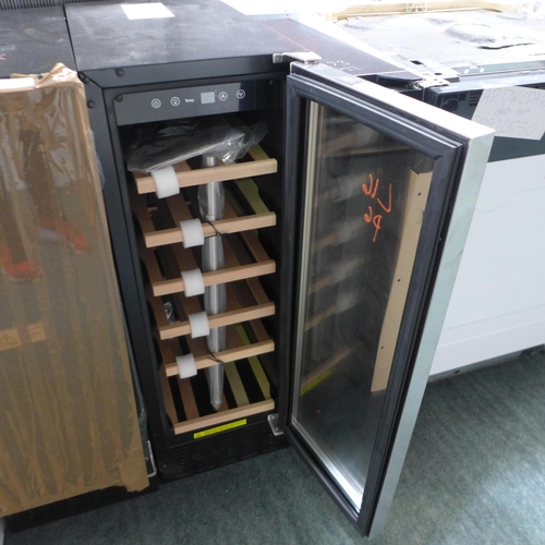 3232 - Viceroy Under Counter Wine Cooler  H870xW295xD570  - model: WRWC30SSED, Original RRP £332.5  inc. va... 