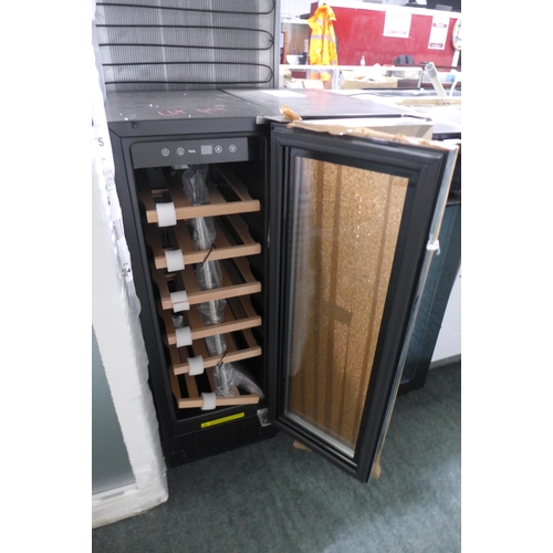 3233 - Viceroy Under Counter Wine Cooler - DAMAGED GLASS DOOR - H870xW295xD570  - model: WRWC30BKED, Origin... 