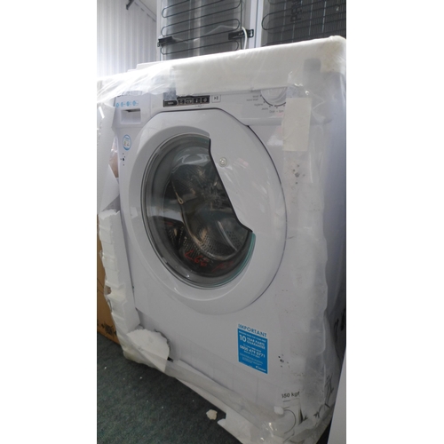 3238 - Candy Integrated Washing Machine (8kg) H820xW600xD525  - model: CBW48D1E, Original RRP £314.17  inc.... 