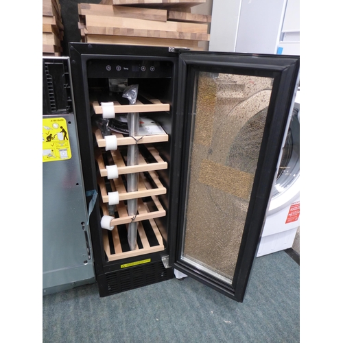 3254 - Viceroy Under Counter Wine Cooler (H870xW295xD570) - model:- WRWC30BKED, DAMAGED GLASS DOOR, RRP £33... 