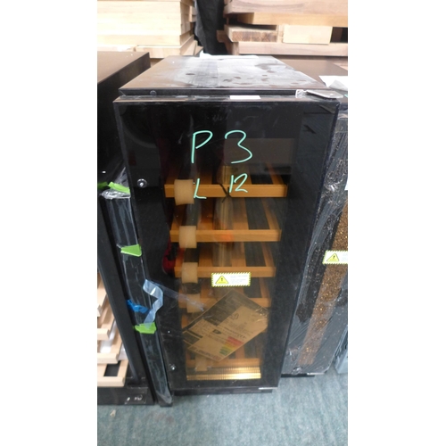 3257 - Viceroy Under Counter Wine Cooler (H870xW595xD570) - model:- WRWC30BKED, RRP £332.5 inc. VAT (389-11... 