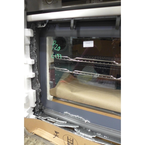 3261 - Bosch Single Oven (Model: HBS534BS0B)   DAMAGED GLASS DOOR (389-197)     * This lot is subject to va... 