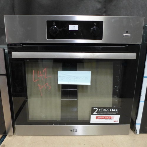 3266 - AEG Multifunction Oven (H594xW595xD567) (Model: BES355010M) Original RRP £340.83  inc. vat  (384-42 ... 