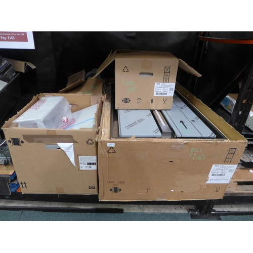 3281 - Quantity of Cooker Hoods & Extractors Incl: AEG, Faber & Viceroy (389-110,122,123,131) * This lot is... 