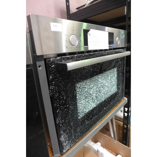 3300 - Bosch Single Oven (Damaged Glass Door) (389-192)     * This lot is subject to vat