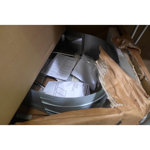 3303 - Quantity of Cooker Hoods and Extractors to include: AEG, Zanussi and Faber  (389-84,128) * This lot ... 