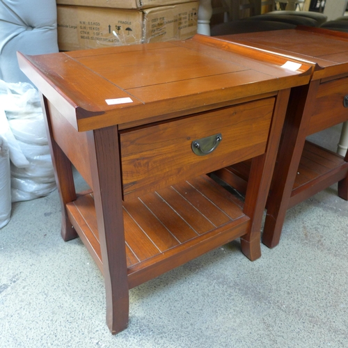 1544 - A pair of Cherrywood bedside chests