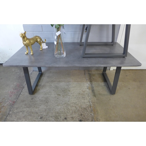 1404 - A stone effect coffee table and side table