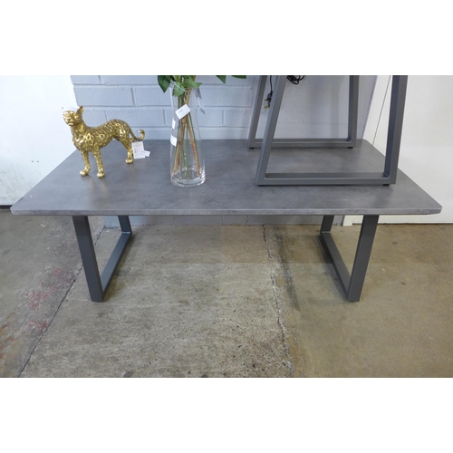 1406 - A stone effect coffee table and side table