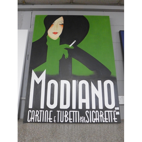 1428 - A large Modiano print on canvas, W103 * this lot is subject to VAT