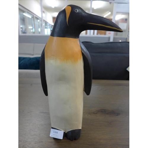 1304 - An ornamental wooden penguin, H 35cms (COLL1311)   #