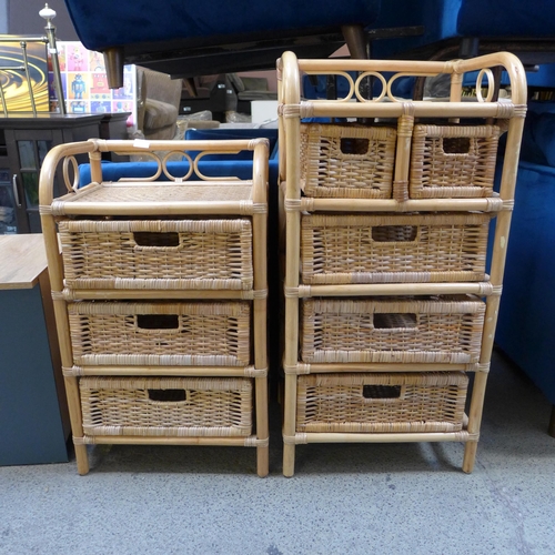 1568 - Two rattan storage chests