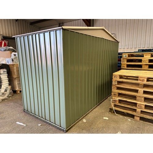 2396 - Large metal garden shed - complete - 3m x 1.57m x 2.13m