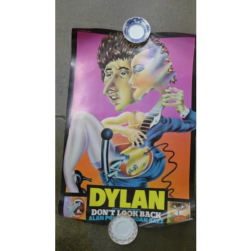 813 - A Bob Dylan Don't Look Back poster by Alan Aldridge