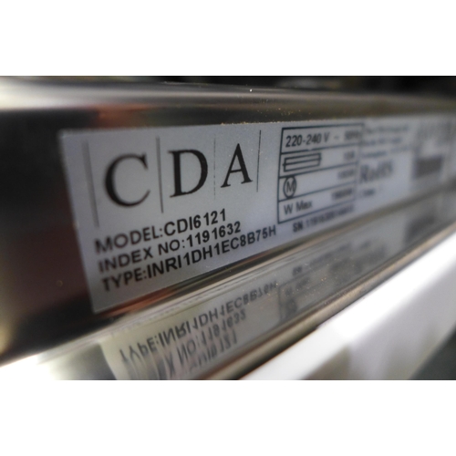 3071A - CDA  Integrated Dishwasher H820xW598xD550 - model: CDI6121, Original RRP £331.67  inc. vat  (384-18 ... 