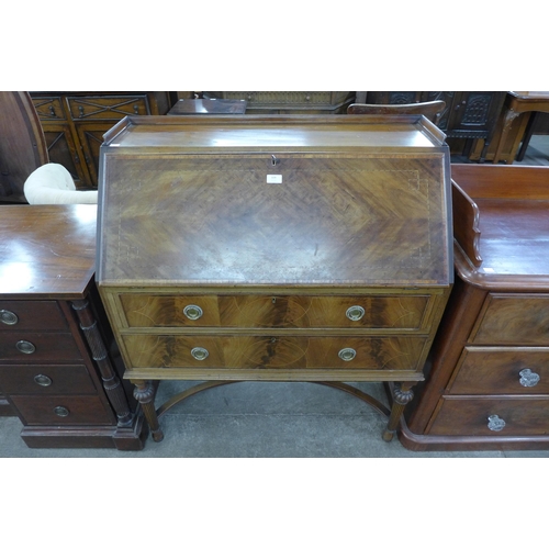 109 - An Edward VII inlaid mahogany bureau de dame