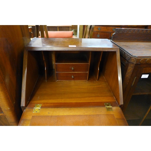 113 - A George I style burr walnut bureau