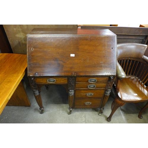 122 - An Edward VII inlaid mahogany bureau